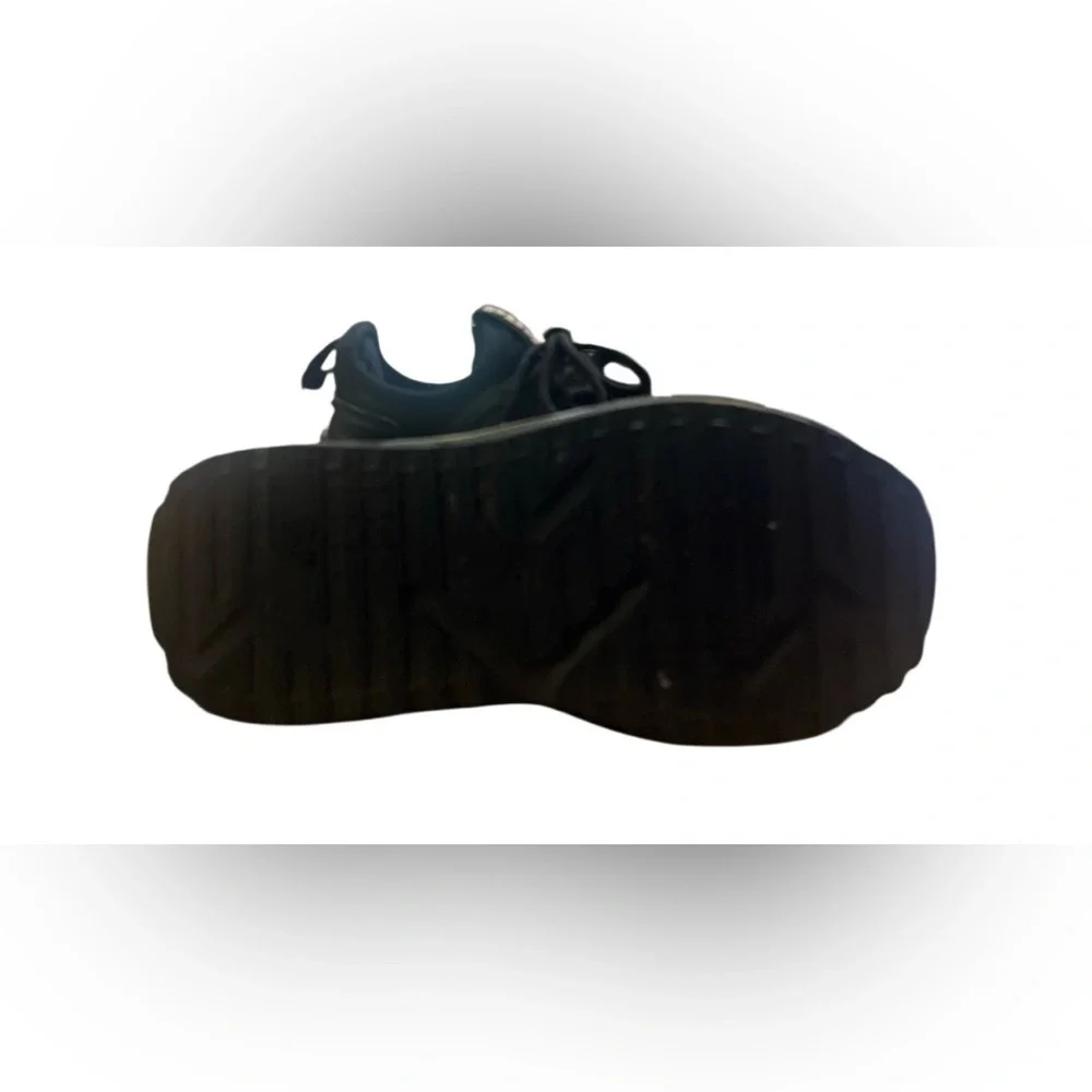 PUMA Kids Black Sneakers with Colorful Gradient